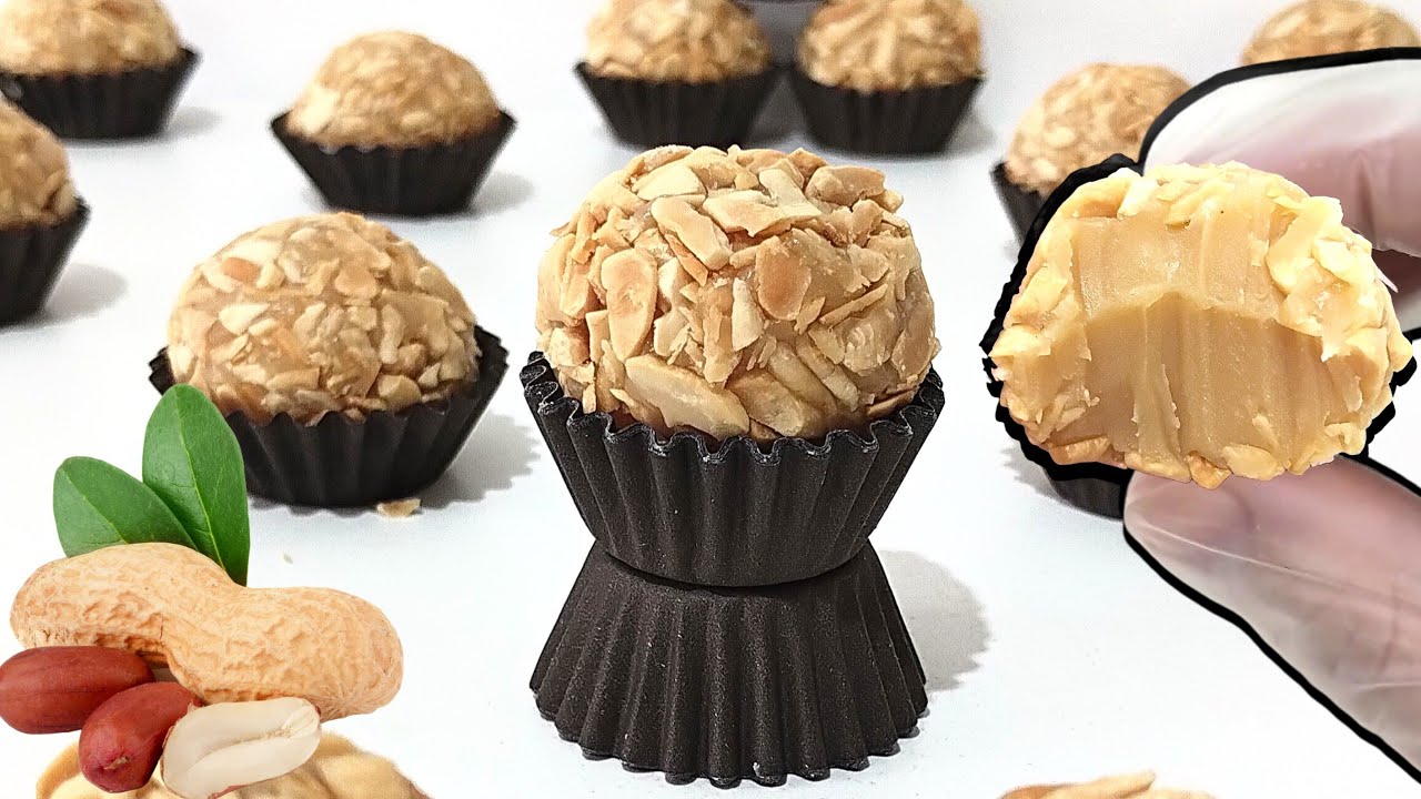 Bocaditos Para Mesa Dulce: Brigadeiros Gourmet de Maní 🥜 Cacahuates - Sil Cakes