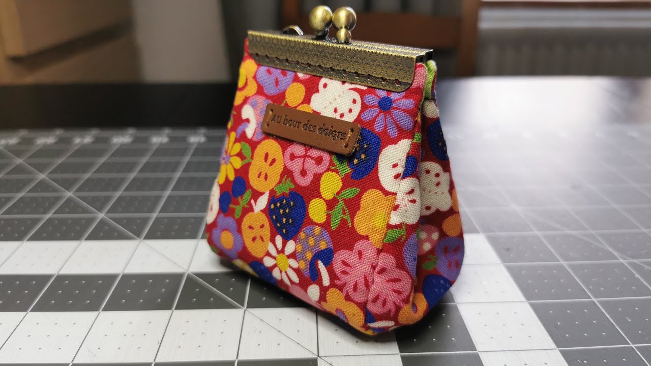 Frame clasp purse /porte monnaie /fermoir rétro métallique /vintage/coudre /sew/tutorial 