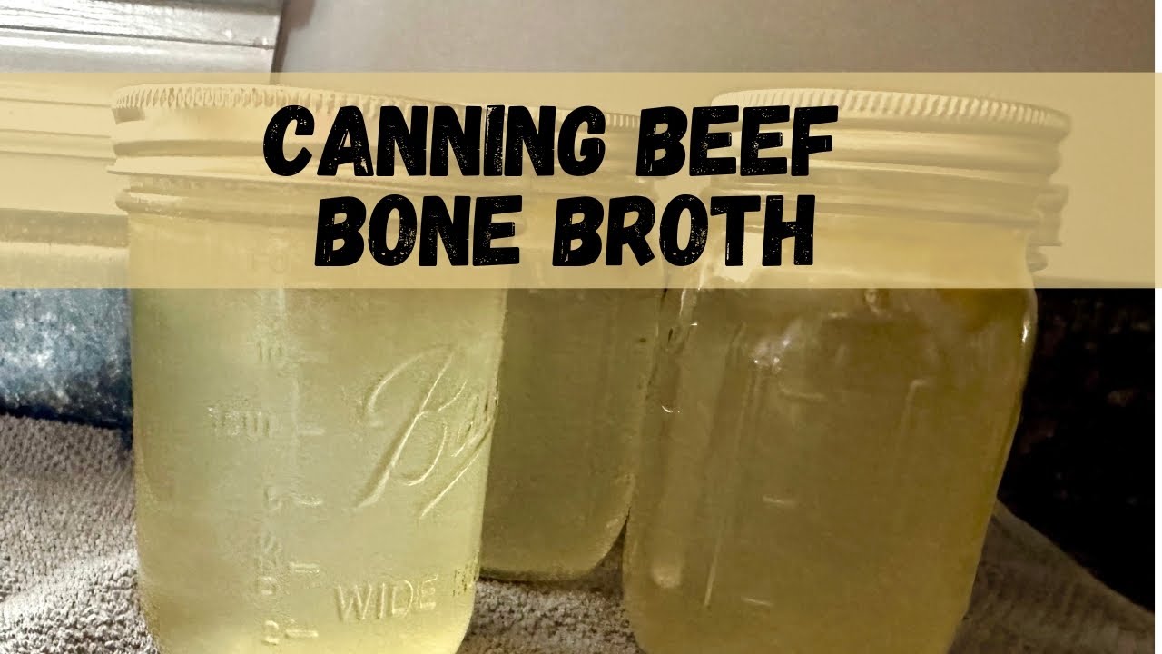 Making Beef Bone Broth in the Instant Pot and Pressure Canning it for