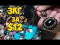 В секонд хенде купила мешок с бижутерией 3 кг за $ 12. Обзор находок  с Second Hand shop.