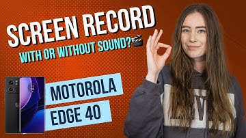 Motorola edge 40 – How to screen record with sound • 📱 • 🎥 • 🎤 • | Tutorial