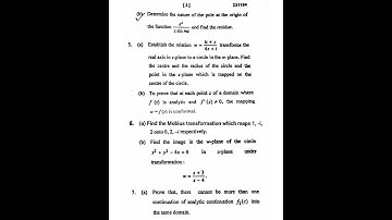 Hnbgu 2021-22 Complex analysis Question papers#shorts#trending#playlist link is in comment box👉