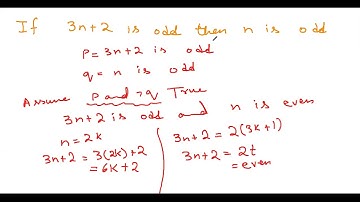 Proof by Contradiction: if 3n+2 is odd then n is odd