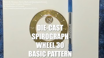 Wheel 30 Basic Pattern Spirograph Die-Cast Collector