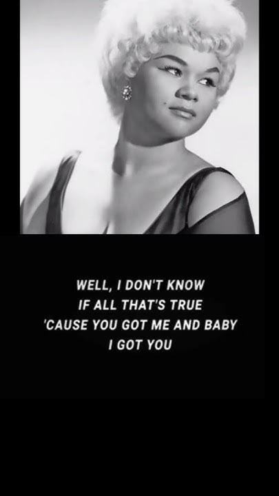 I Got You Babe Video With Lyrics Etta James - I Got You Babe (Lyrics) - YouTube
