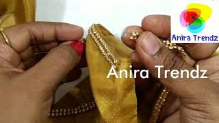 Stitched Blouse Hand Embroidery Tutorial - Fix Stone Sheet perfectly