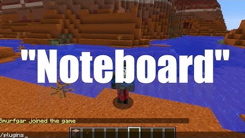 Minecraft 1-minute Plugin Review: Noteboard