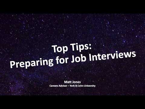 LaunchPad | Top Tips: Preparing for Job Interviews