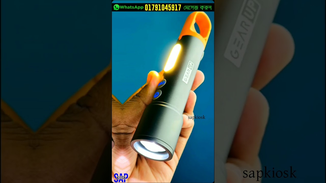 K57 Multifunctional Rechargeable Torch, Flashlight Zoomable LED Flashlight|SAP KIOSK