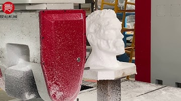 Wood foam sculputure carving 5 axis cnc machine #foamsculputure #5axiscncmachine #cnccarvingmachine