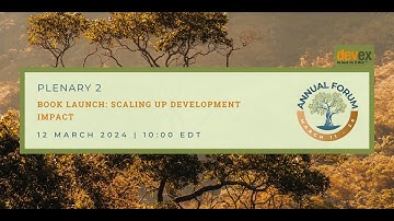Book Launch - Scaling Up Development Impact
