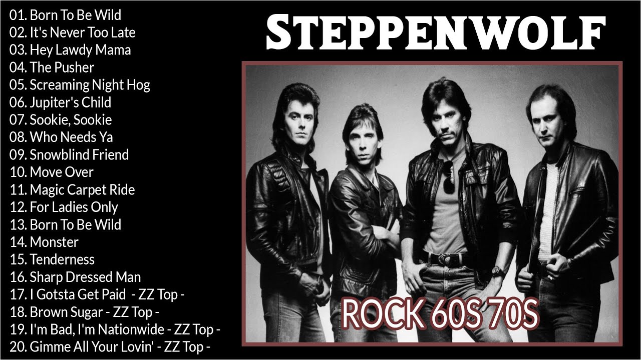 FOLK BLUES ROCK |  STEPPENWOLF Collection Rock | STEPPENWOLF, ZZ TOP Best Songs