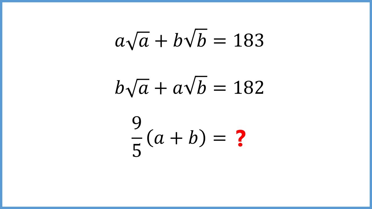 solving-a-tricky-sum-of-square-roots-olympiad-practice-youtube