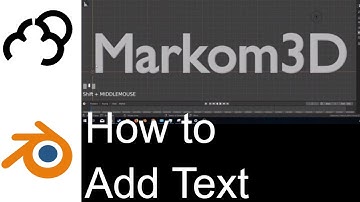 Blender 2.8 - Adding Text - Tutorial beginners