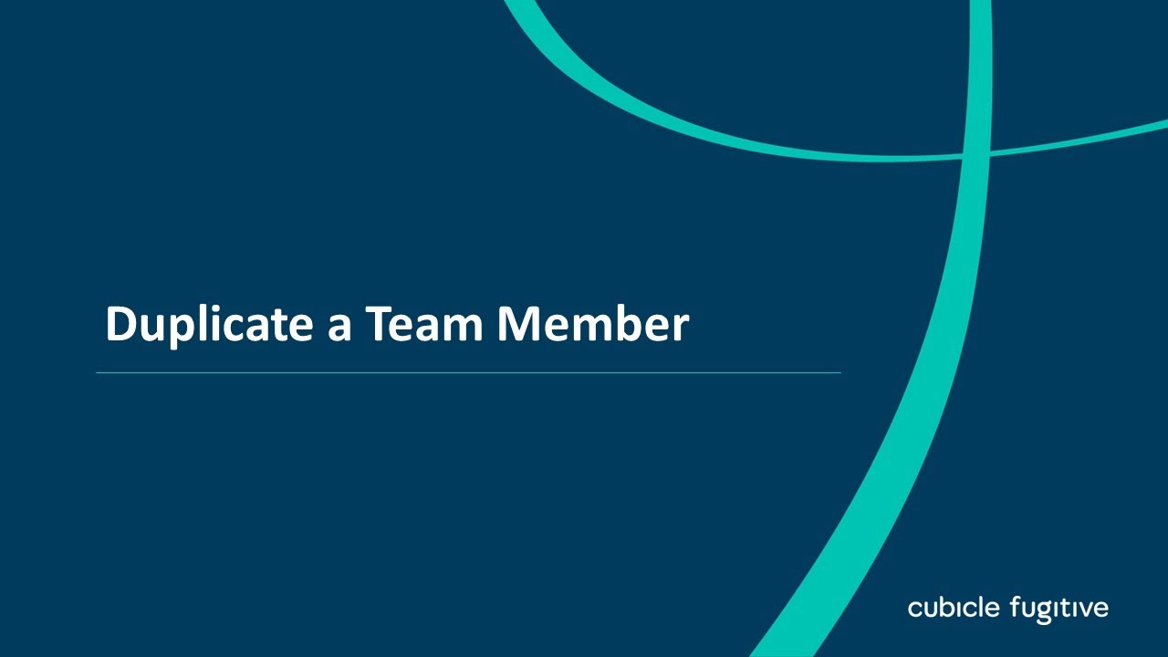 Duplicate a Team Member - YouTube