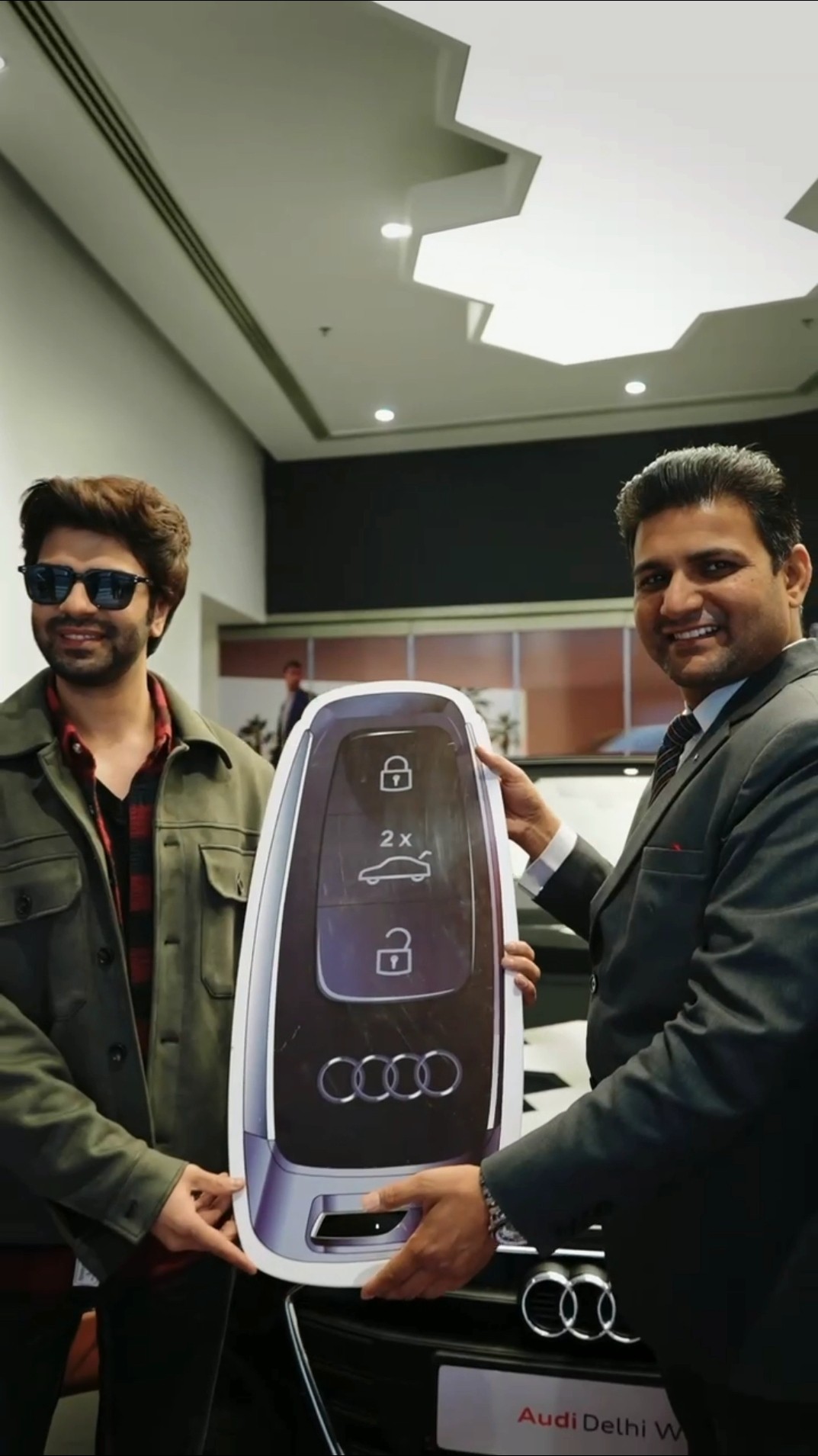 Congratulations #jaibhatia on buying your brand new Audi car ? #filmykalakar #audi #celebritycars