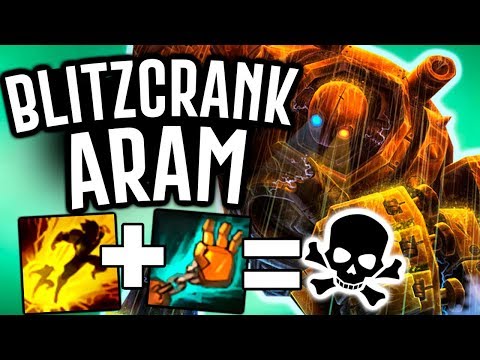 FLASH + HOOK = DEAD - Rusty Blitzcrank ARAM - League of Legends