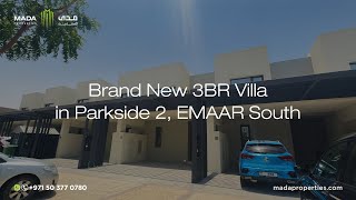 Brand New 3BR Villa at Parkside 2 EMAAR South | Mada Properties 2023