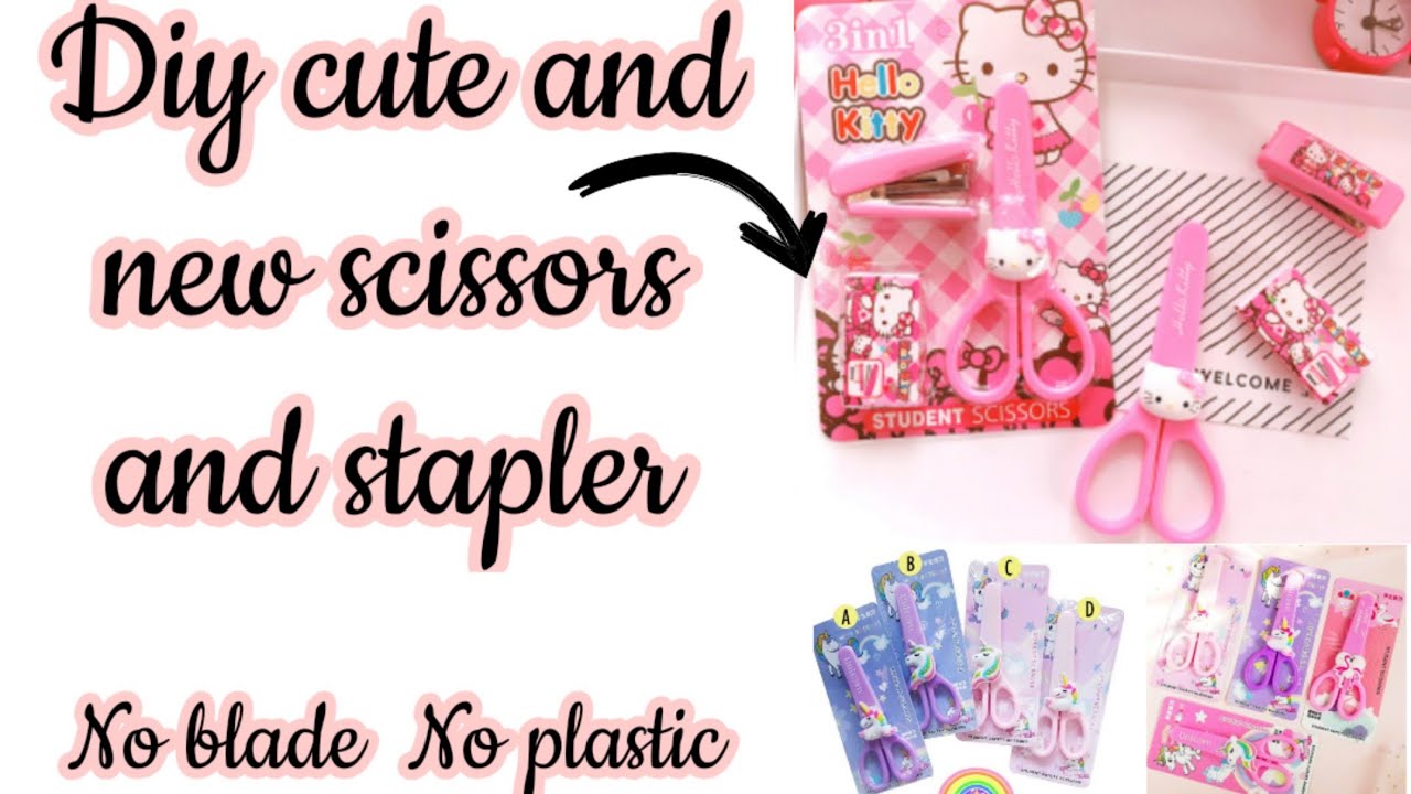 Diy cute and unique scissors and blade/How to make cute scissor and