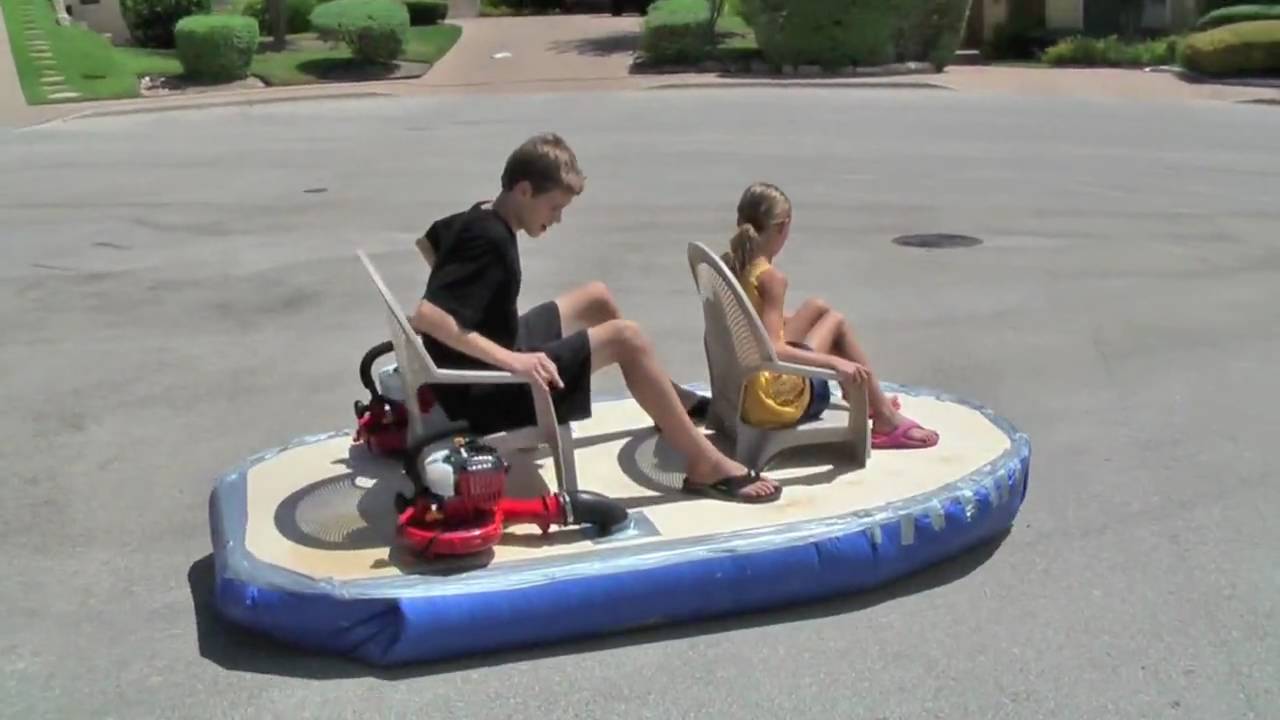 Working Homemade Hovercraft! - YouTube