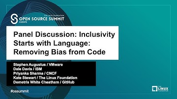 Panel Discussion: Inclusivity Starts with Language: Removing Bias from Code