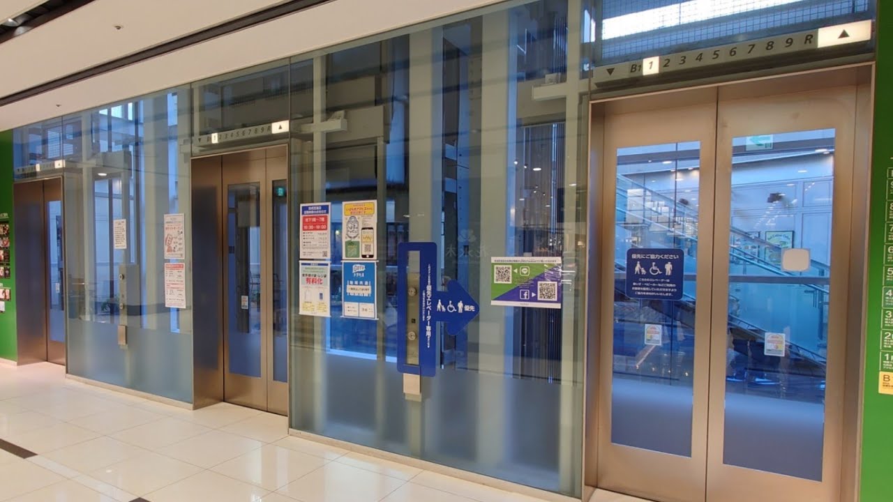 水戸京成百貨店の北側エレベーター