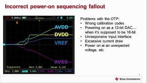 Lessons for Precision DACs:  Power sequencing