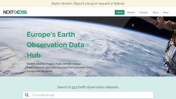 NextGEOSS CKAN-based data hub - intro