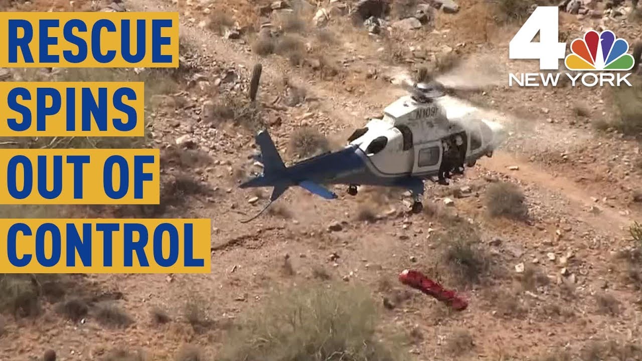 Video Shows Arizona Helicopter Rescue Spinning Wildly Out Of Control Nbc New York Youtube