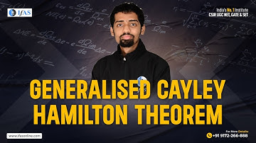 Cayley Hamilton Theorem | IIT JAM Mathematics |Linear Algebra