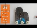 Upcycled Skateboard Coat Rack