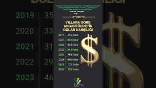 Yıllara Göre Asgari Ücretin Dolar Karşılığı