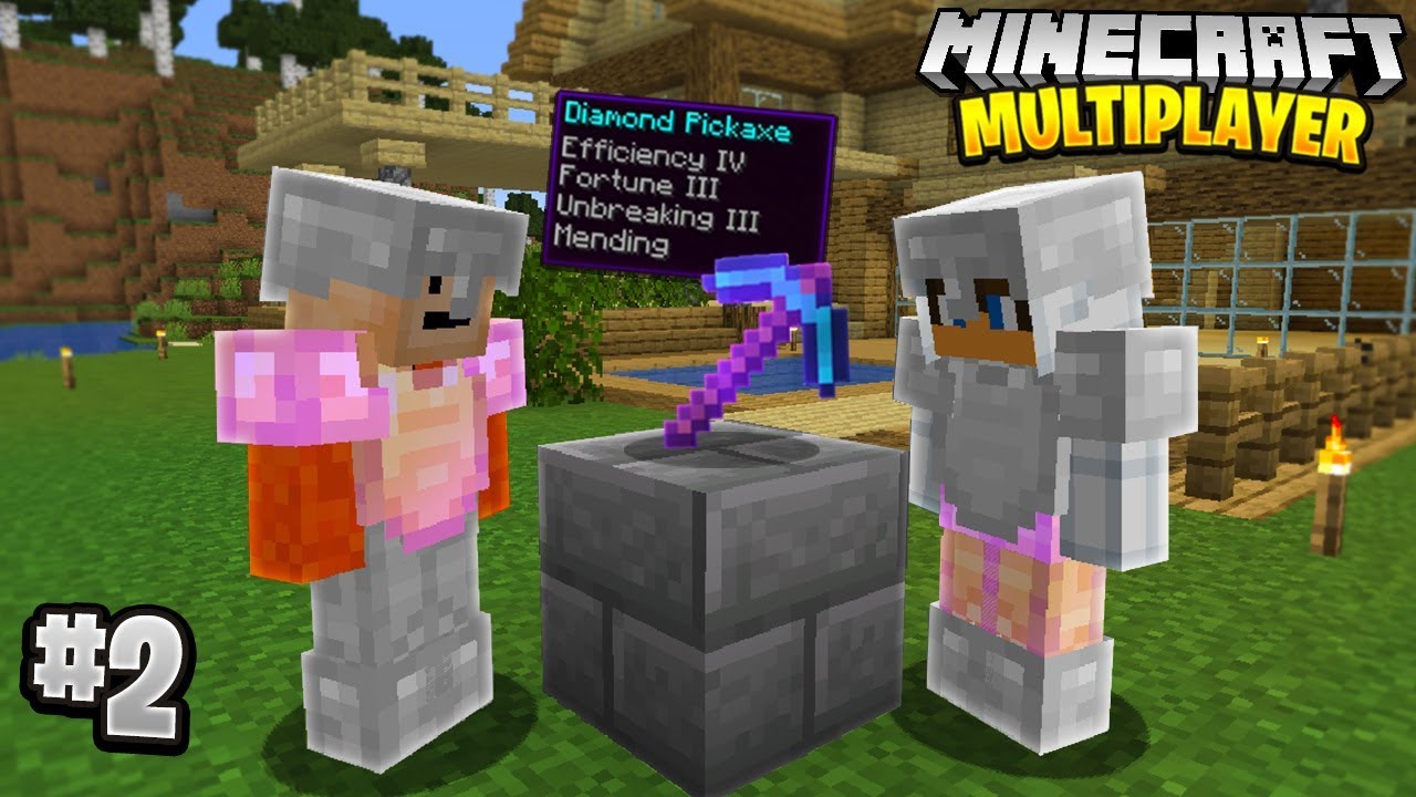 THE LUCKIEST ENCHANTMENT in Minecraft Multiplayer Survival! (Episode 2