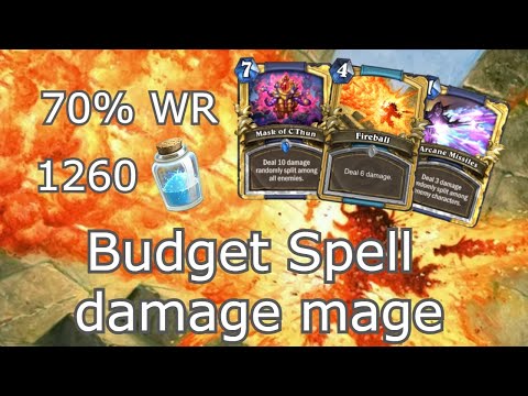 Face is a beautifull place | Budget spell damage mage | Broken hearthstone