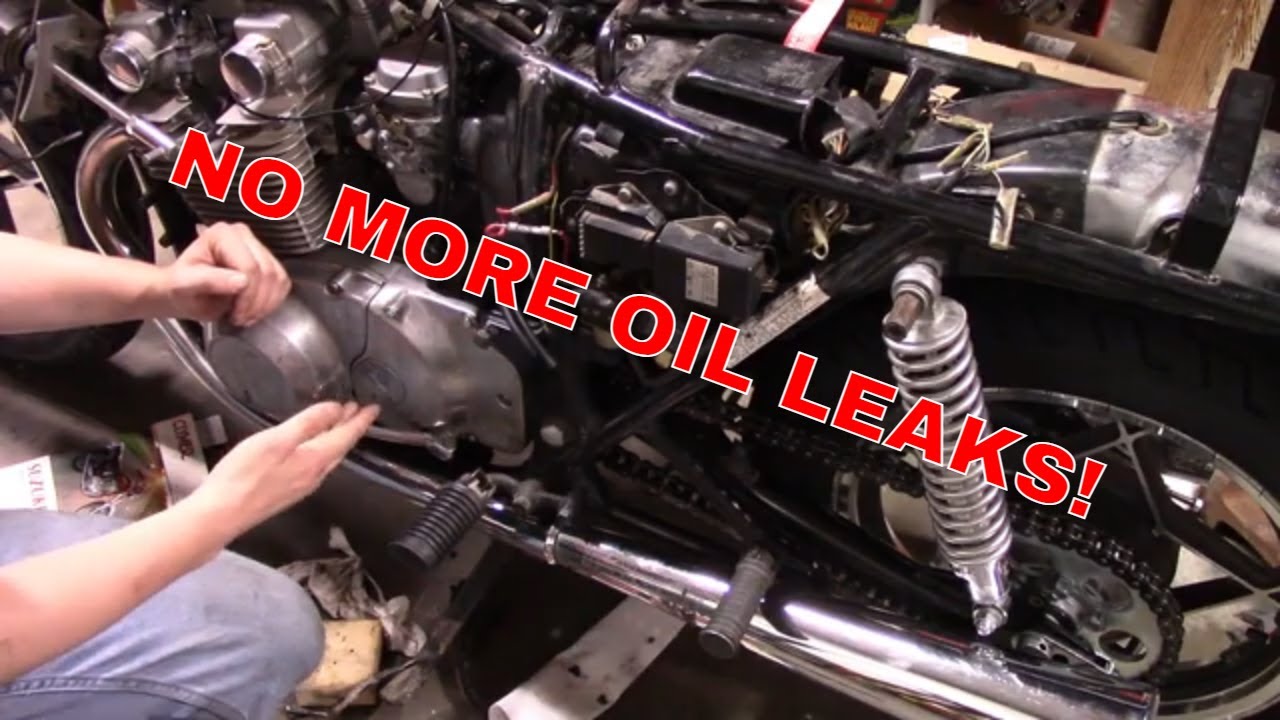Fixing ALL of the oil leaks on my wifes motorcycle '80 Suzuki GS450L