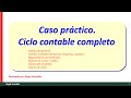 (11) Caso práctico contabilidad básica. Ejercicio de ciclo contable con ingresos y gastos