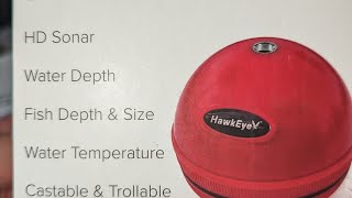 HAWKEYE FISHPOD 5X BLUETOOTH FISH FINDER UNBOXING FEBRUARY 2023