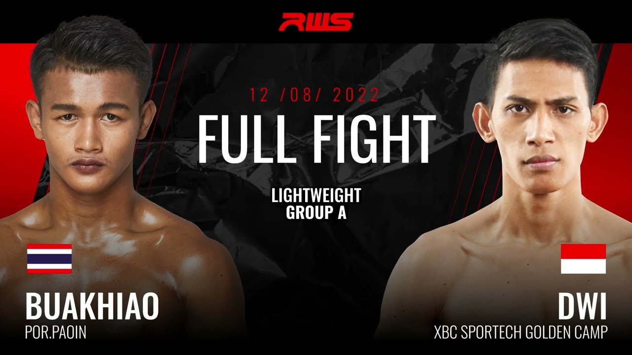 RWS FULL FIGHT | บัวเขียว ป.เปาอินทร์ vs. ดาวี เอ็กซ์บีซี สปอร์ตเทค | Buakhiao vs. Dwi Sugarno
