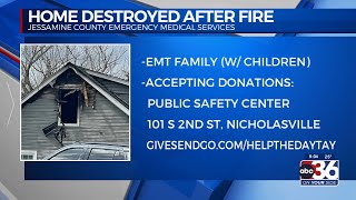 Jessamine Co. EMS first responder, family lose everything in house fire; fundraiser created