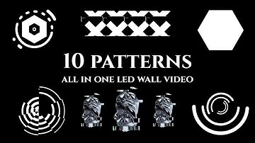Strobe Music  Background  LED Display Wall  Visual 10 motion Patterns / VJ Loops Visuales