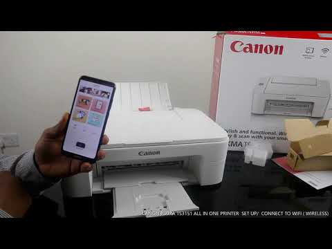 apt Arne last CANON PIXMA TS3151 ALL IN ONE PRINTER SET UP / CONNECT TO WIFI (WIRELESS) -  YouTube