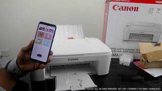 CANON PIXMA TS3151 ALL IN ONE PRINTER  SET UP /  CONNECT TO WIFI  (WIRELESS)