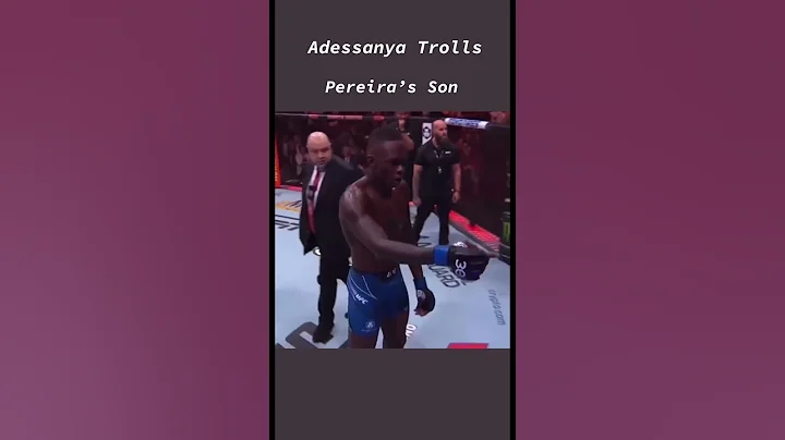 ADESANYA TROLLS BACK PEREIRA’S SON AFTER KNOCKING HIM OUT! - #UFC287 #MMA #UFC #viral
