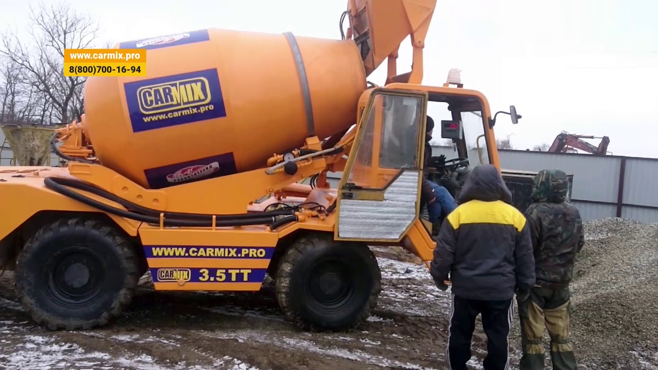 Мобильный бетонный завод CARMIX. Элиста. Декабрь 2018 года