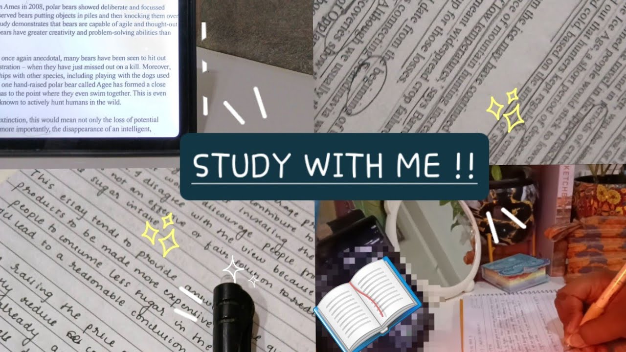 Study with me 📝🗓️ | Short Study session ✅📚| Study with Music | Calm Study Session |Writing | Eating🥘