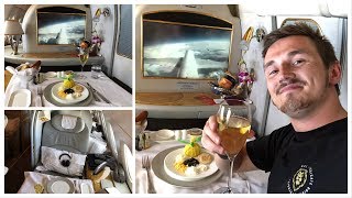 FLYING FIRST CLASS with EMIRATES! (Showering on a Plane!) screenshot 3