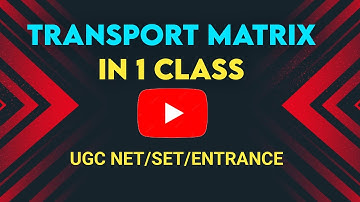Transport Matrix in 1 Class