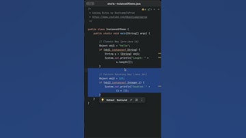 Instanceof Pattern Matching 🎭✨ #java #javatips #codingbytes