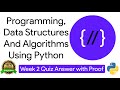 NPTEL: Programming , Data Structures and Algorithms Using Python Week 2 Quiz answer with proof(100%)