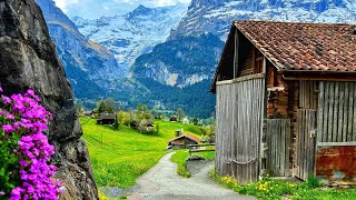 Grindelwald, Switzerland 4K  the most beautiful villages in the world  A fairytale village